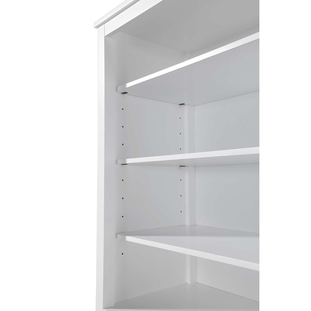 28 Inch Open Shelving Bath Storage Cabinet in White. Picture 3