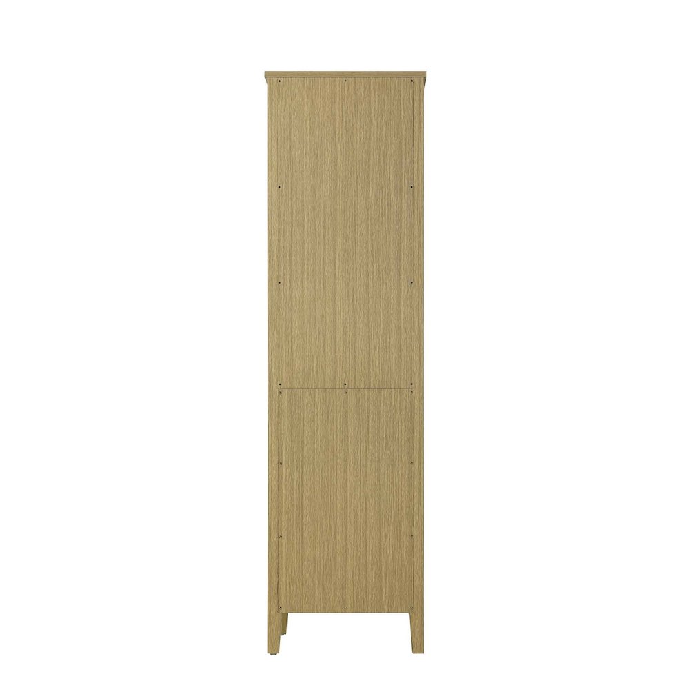 20 Inch Bath Storage Glass Cabinet in Honey Brown. Picture 7