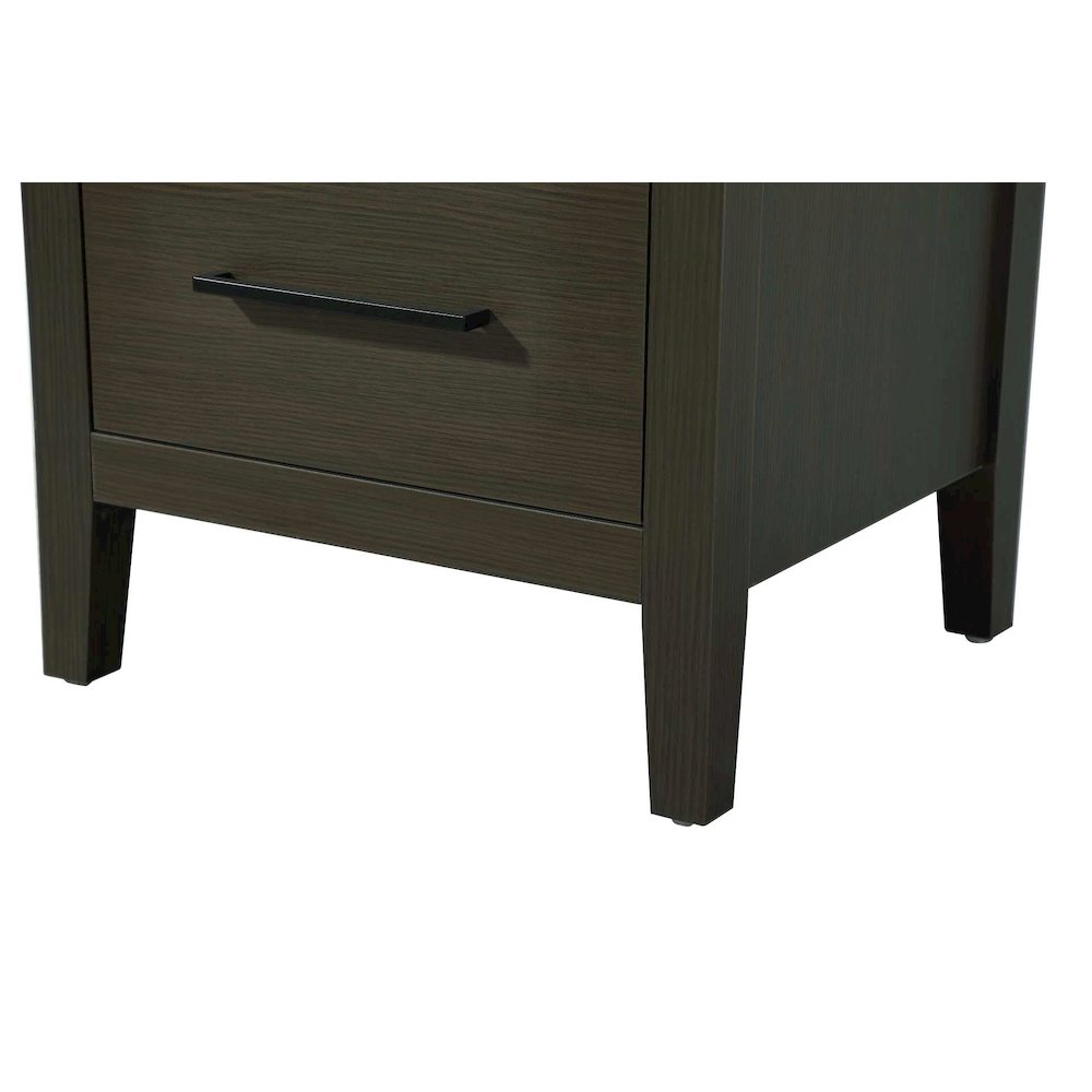 20 Inch Bath Storage Glass Cabinet in Mocha Brown. Picture 6