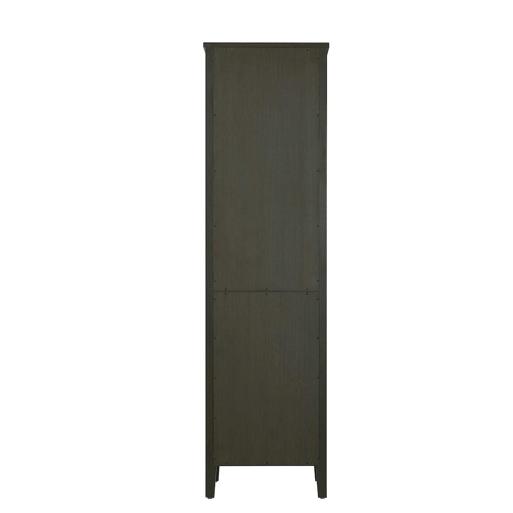 20 Inch Bath Storage Glass Cabinet in Mocha Brown. Picture 7