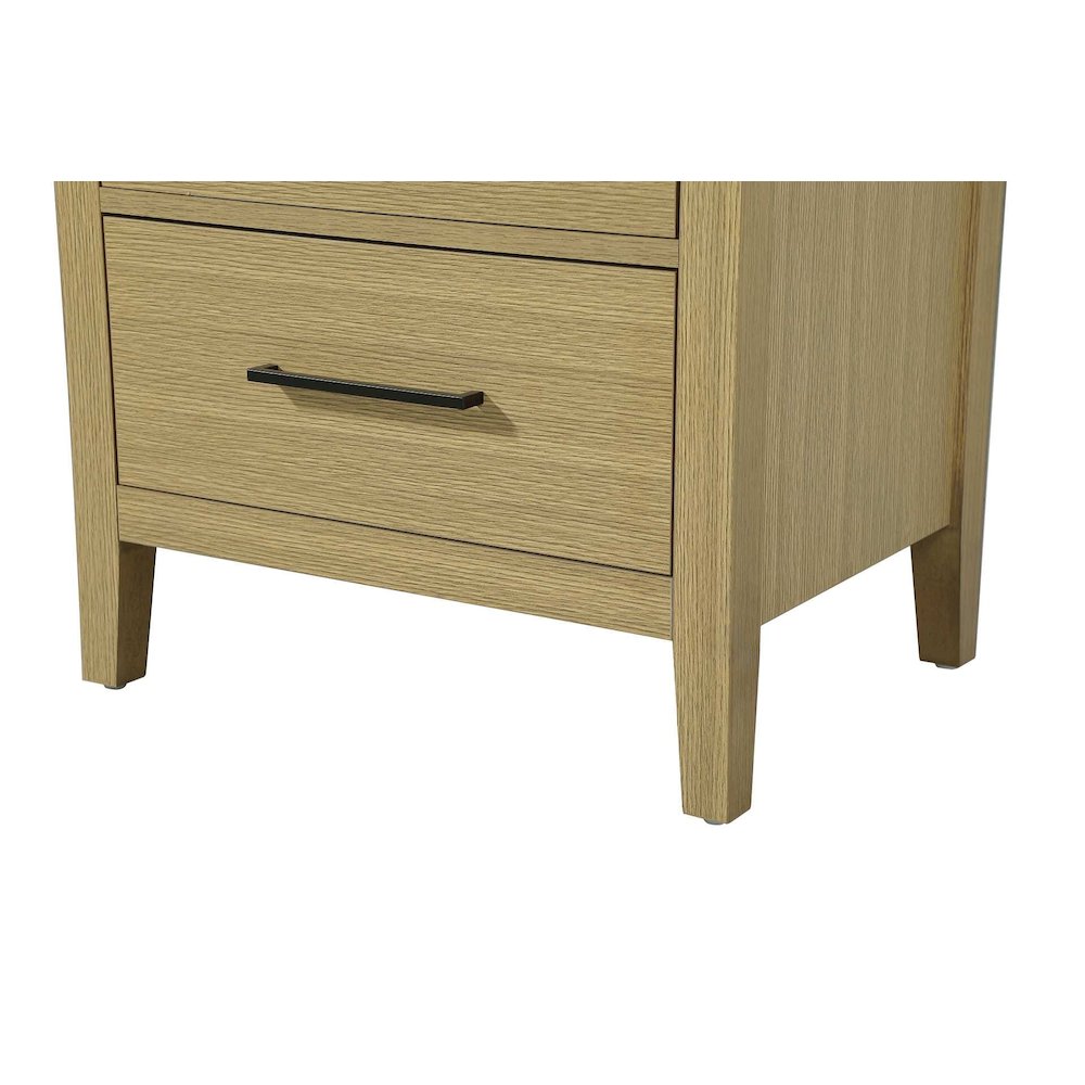 24 Inch Bath Storage Glass Cabinet in Honey Brown. Picture 6