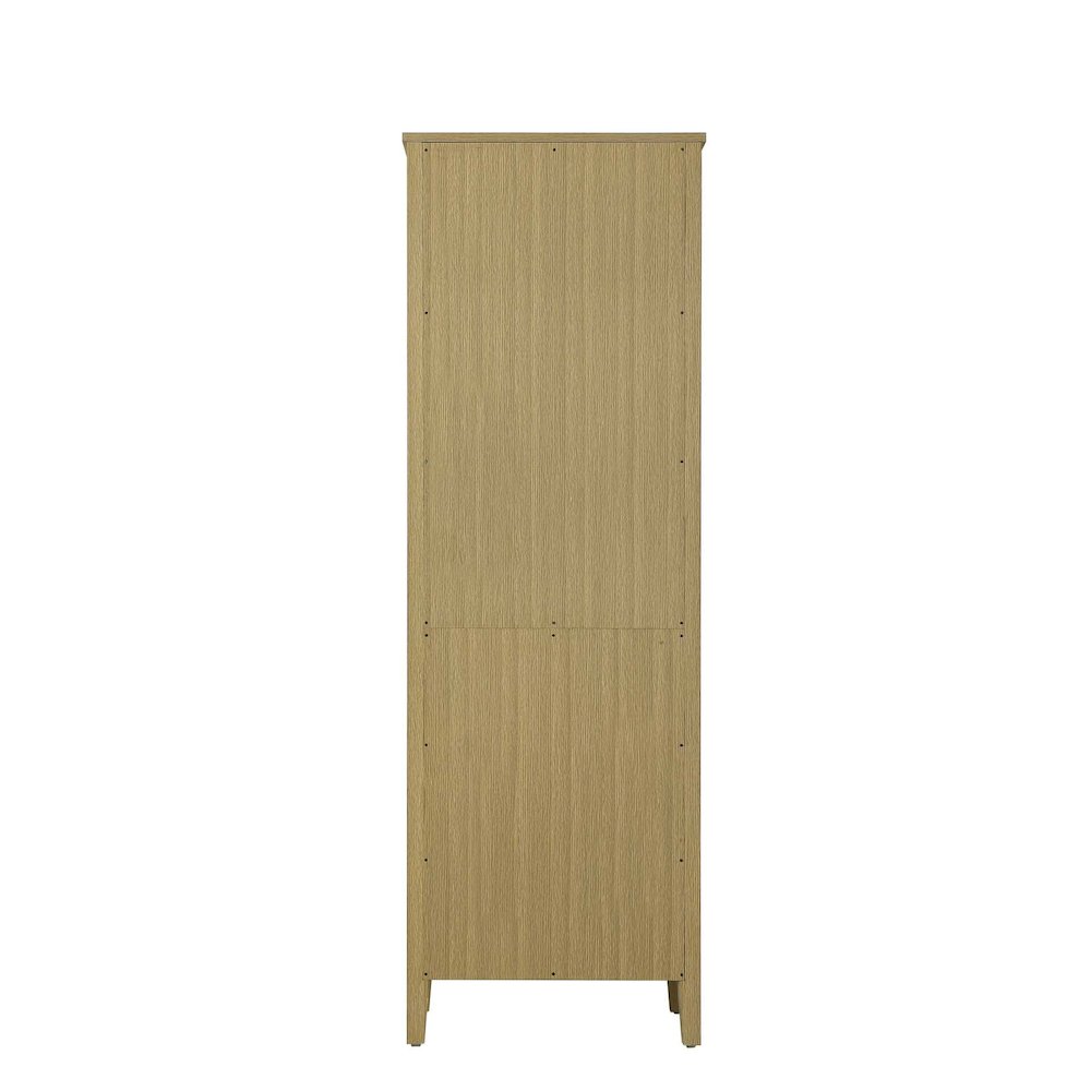 24 Inch Bath Storage Glass Cabinet in Honey Brown. Picture 7