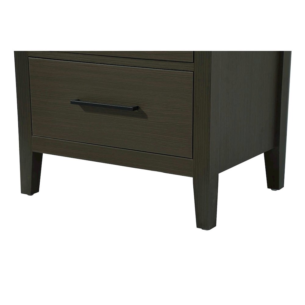 24 Inch Bath Storage Glass Cabinet in Mocha Brown. Picture 6