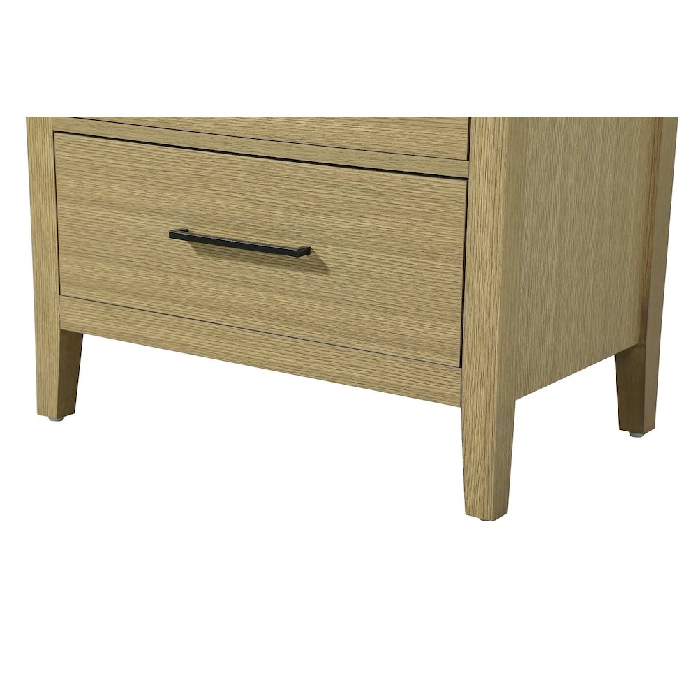 28 Inch Bath Storage Glass Cabinet in Honey Brown. Picture 6