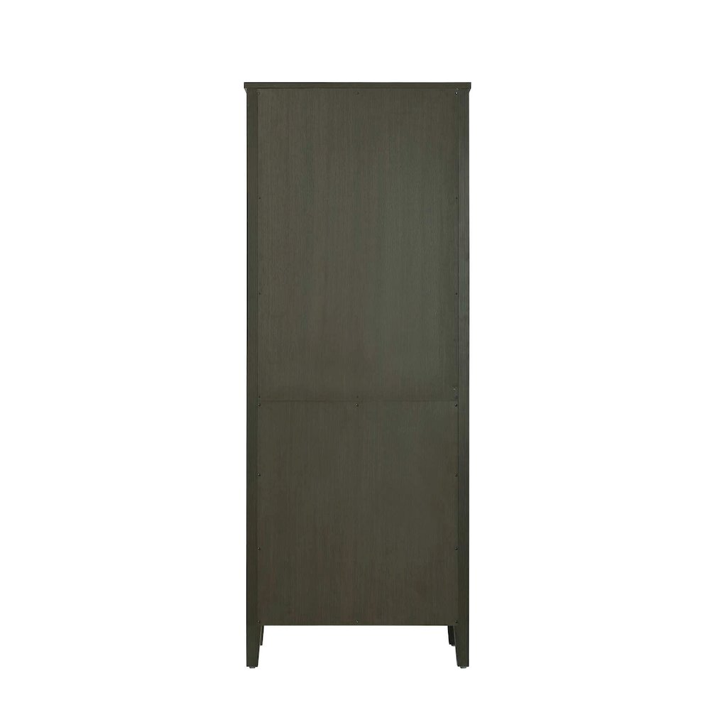 28 Inch Bath Storage Glass Cabinet in Mocha Brown. Picture 7