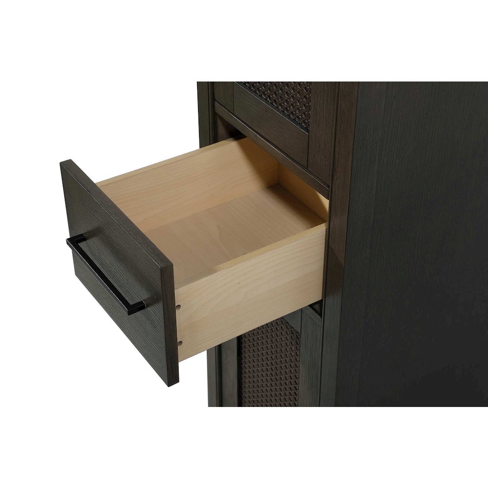 16 Inch Bath Storage Cabinet in Chocolate Oak. Picture 4