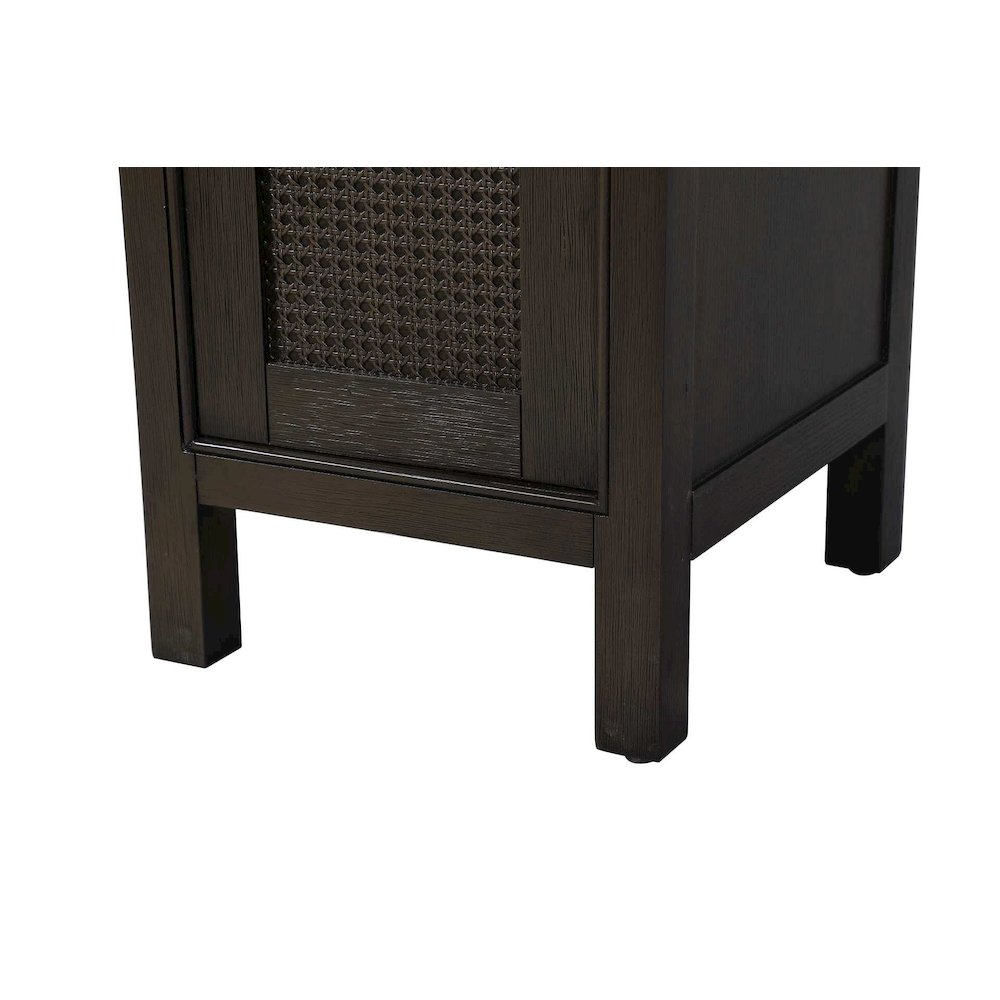16 Inch Bath Storage Cabinet in Chocolate Oak. Picture 6