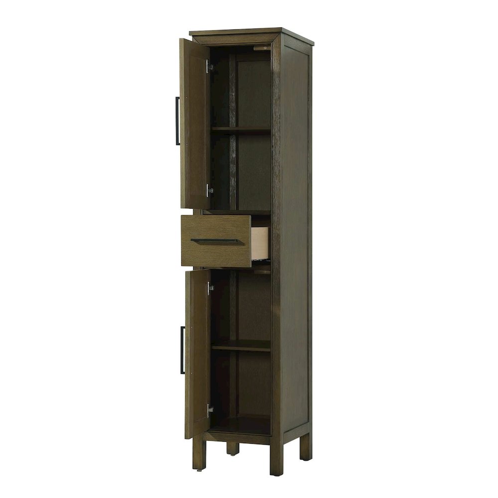 16 Inch Bath Storage Cabinet in Hazel Oak. Picture 2