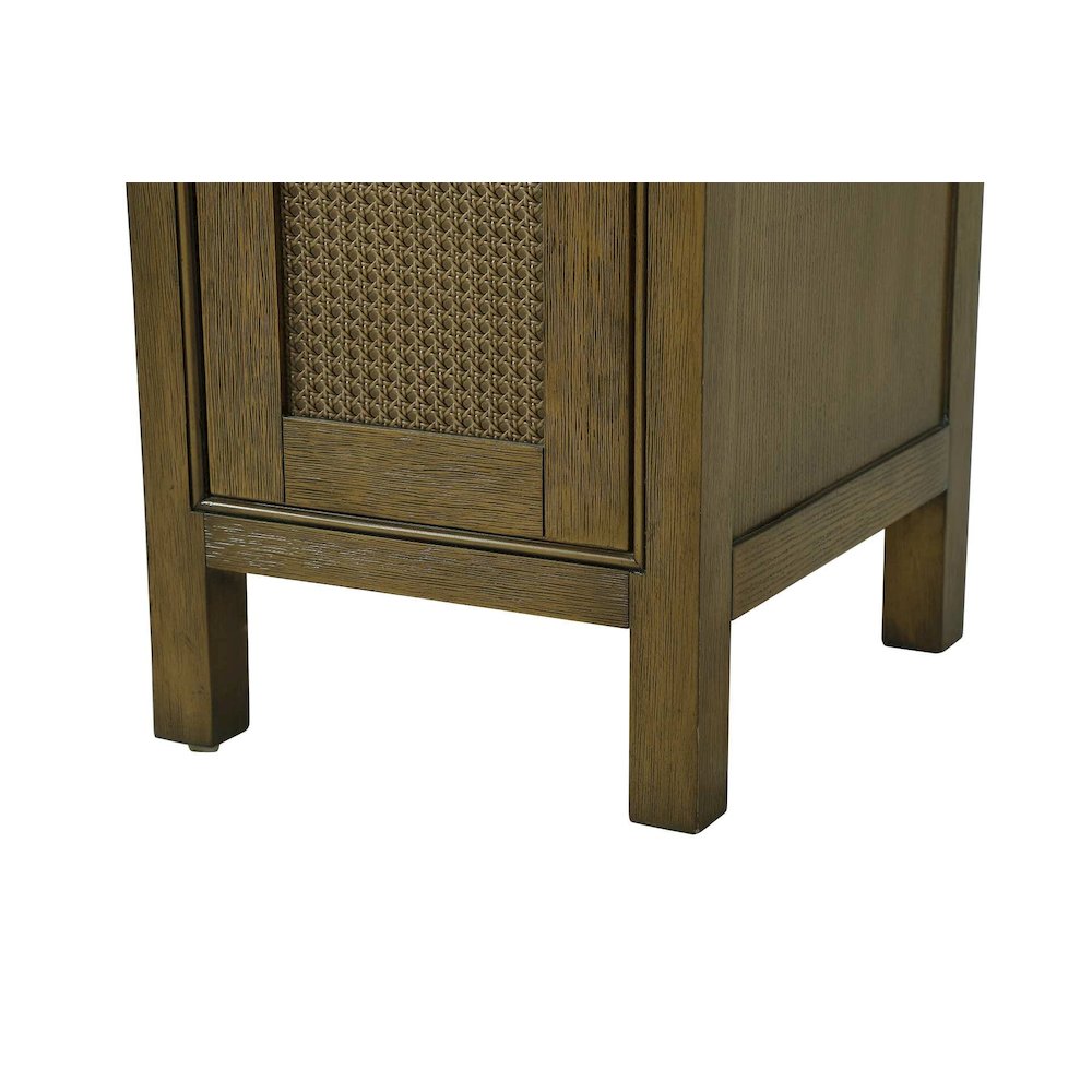 16 Inch Bath Storage Cabinet in Hazel Oak. Picture 6
