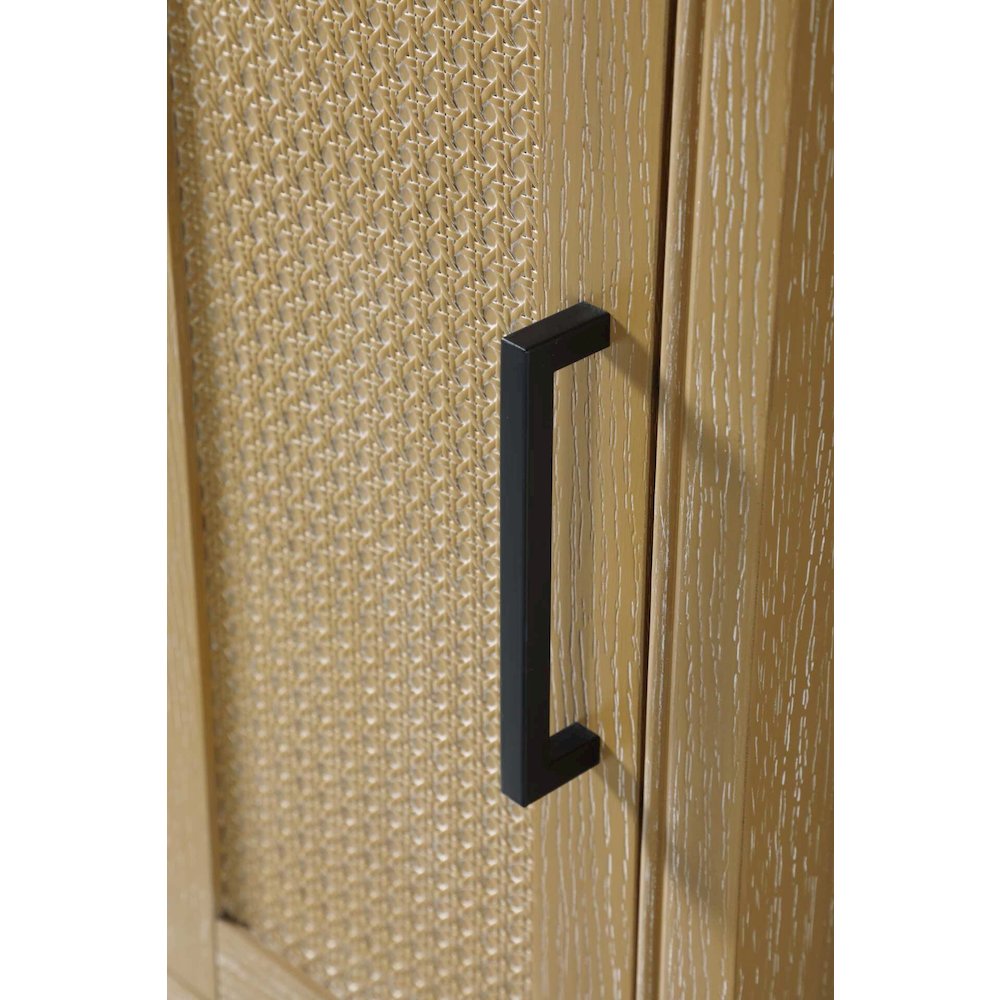 16 Inch Bath Storage Cabinet in Linen Oak. Picture 3