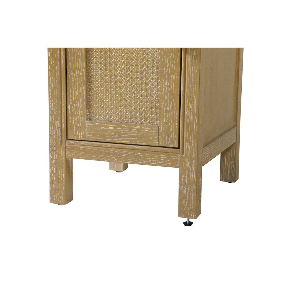 16 Inch Bath Storage Cabinet in Linen Oak. Picture 6