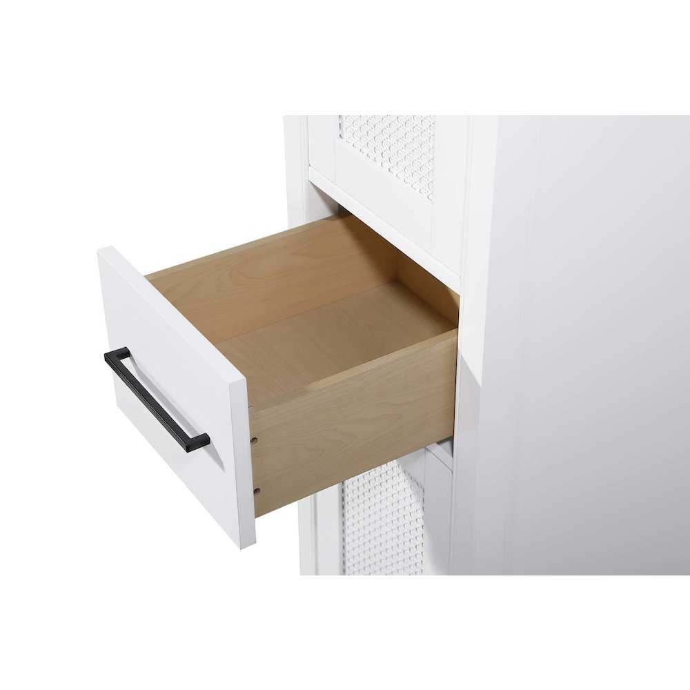 16 Inch Bath Storage Cabinet in White. Picture 3