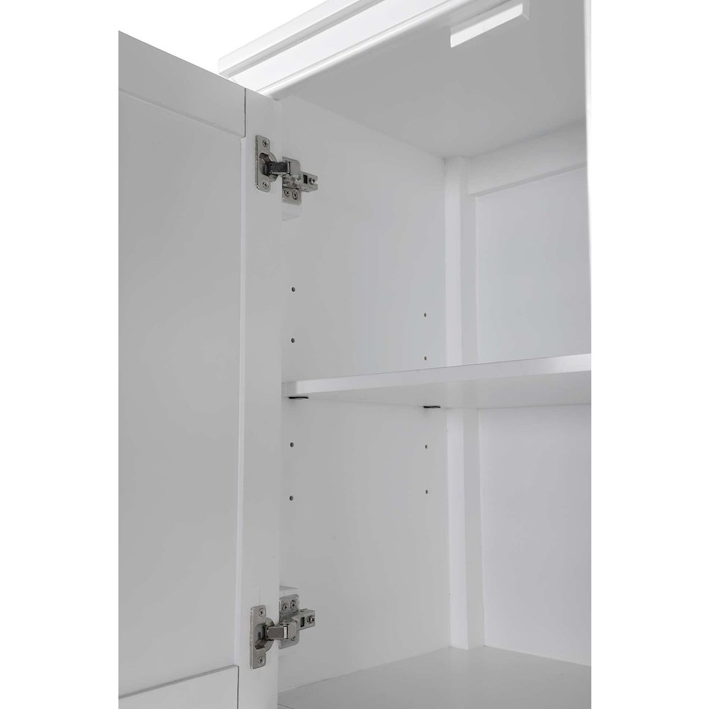 16 Inch Bath Storage Cabinet in White. Picture 4
