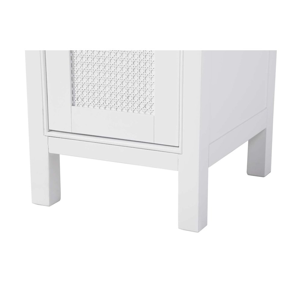 16 Inch Bath Storage Cabinet in White. Picture 6