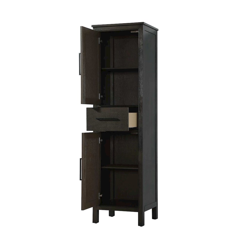 20 Inch Bath Storage Cabinet in Chocolate Oak. Picture 2