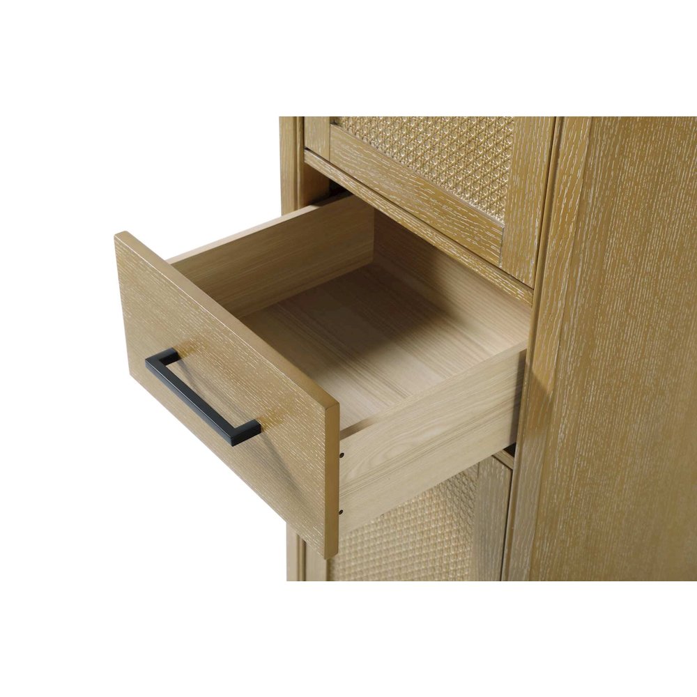 20 Inch Bath Storage Cabinet in Linen Oak. Picture 4