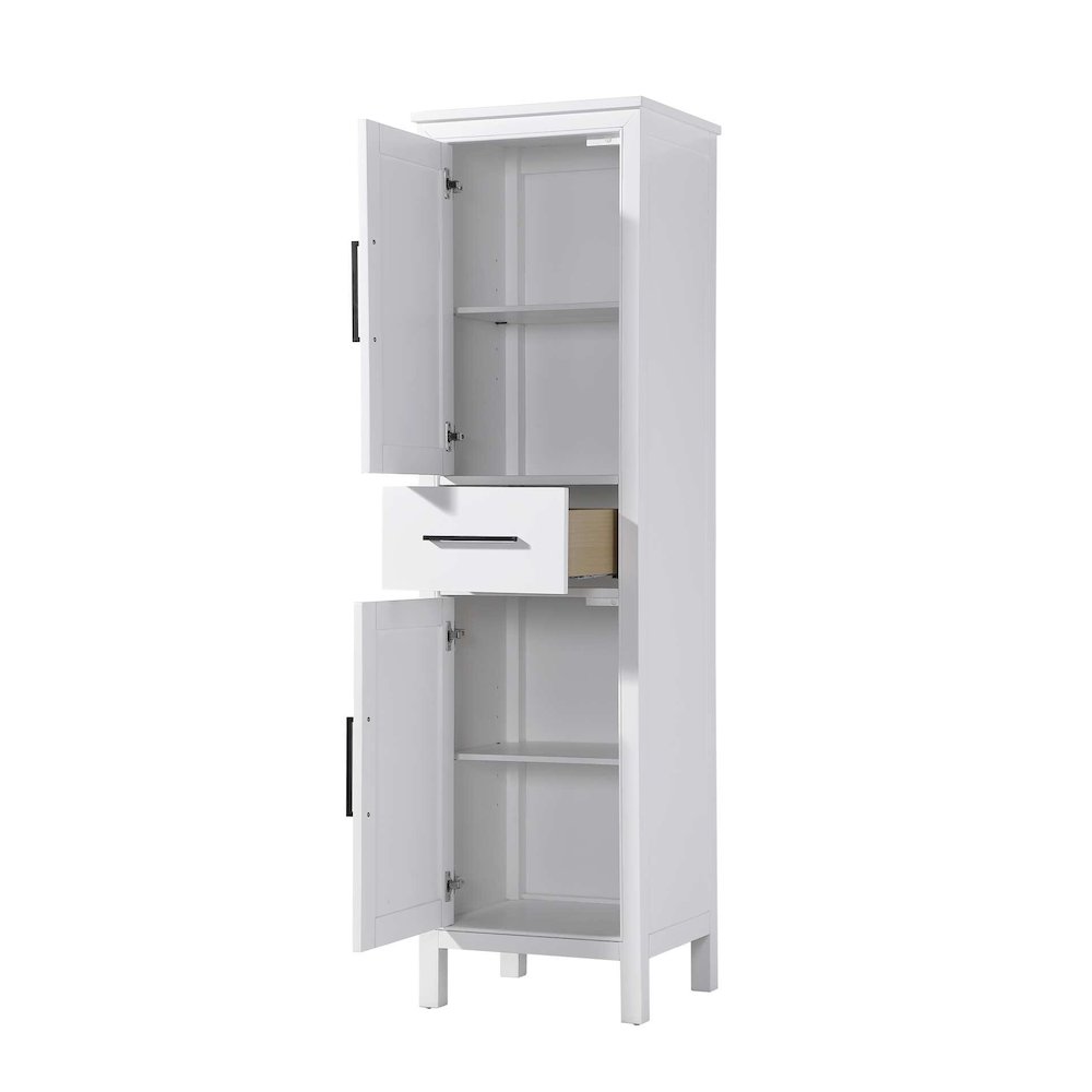 20 Inch Bath Storage Cabinet in White. Picture 2
