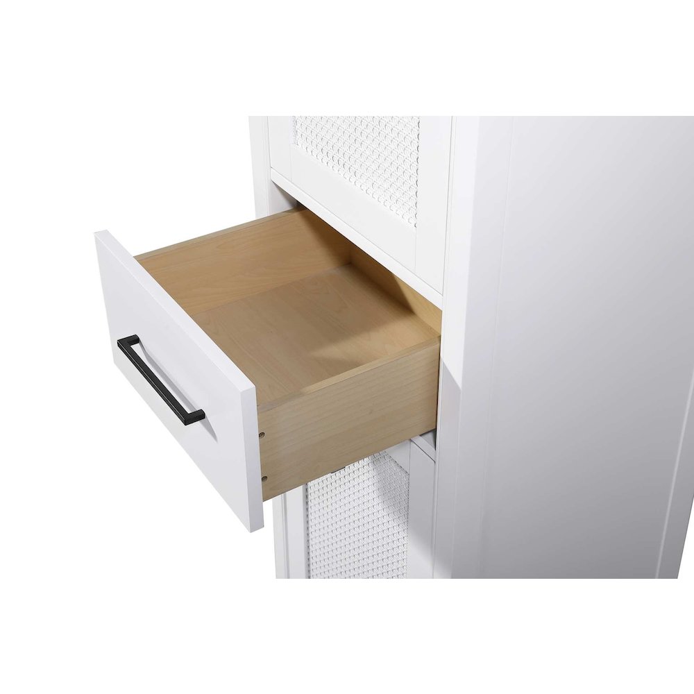 20 Inch Bath Storage Cabinet in White. Picture 3
