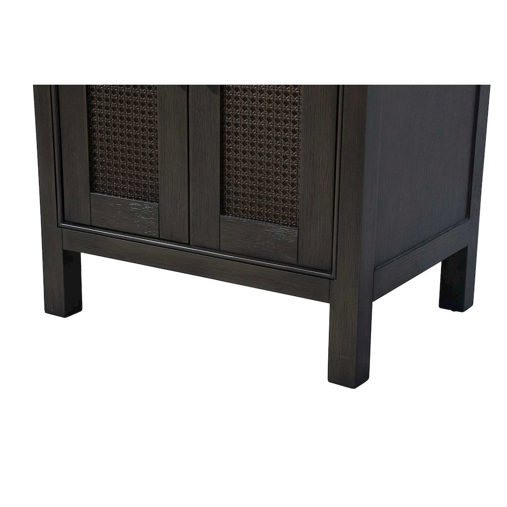 24 Inch Bath Storage Cabinet in Chocolate Oak. Picture 6