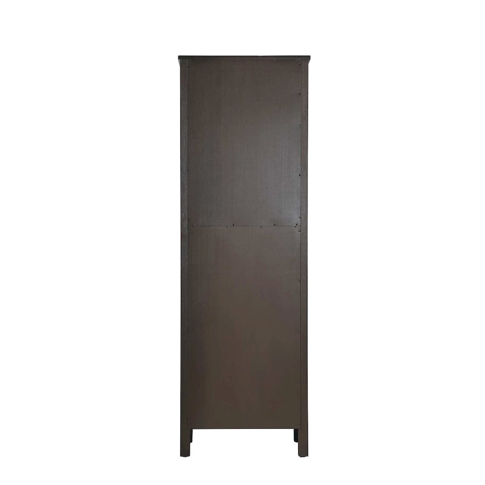 24 Inch Bath Storage Cabinet in Chocolate Oak. Picture 7