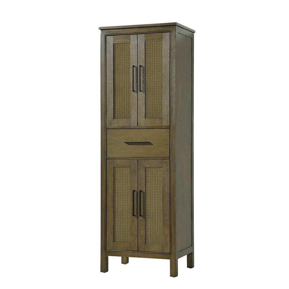 24 Inch Bath Storage Cabinet in Hazel Oak. Picture 1