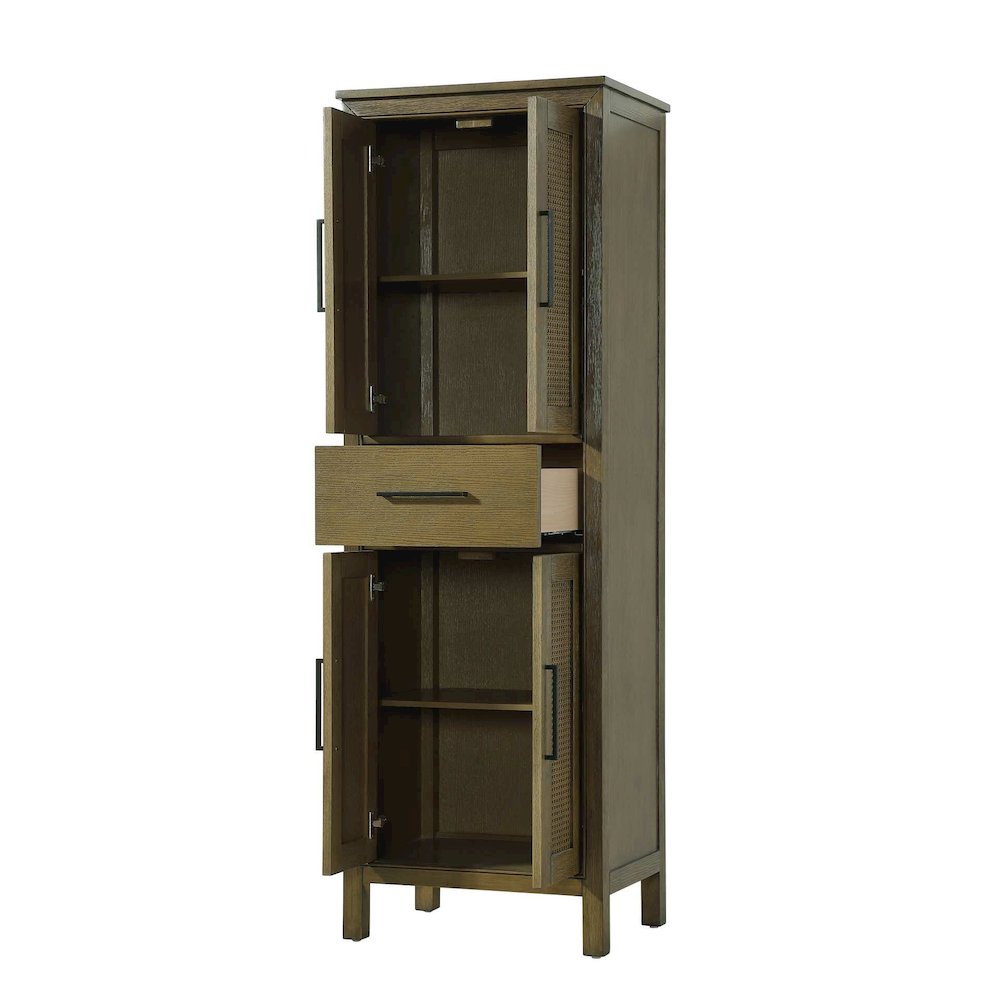 24 Inch Bath Storage Cabinet in Hazel Oak. Picture 2