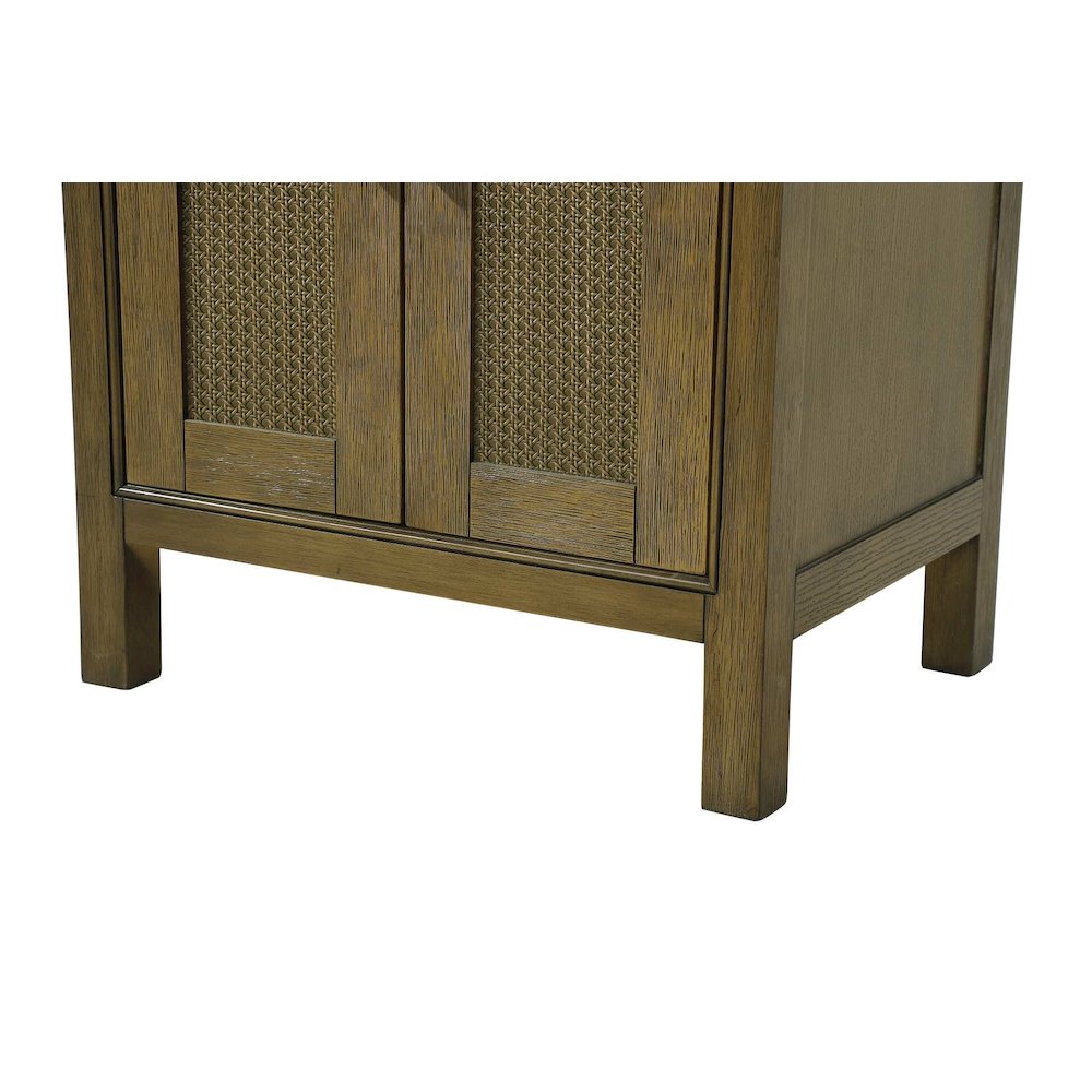 24 Inch Bath Storage Cabinet in Hazel Oak. Picture 6