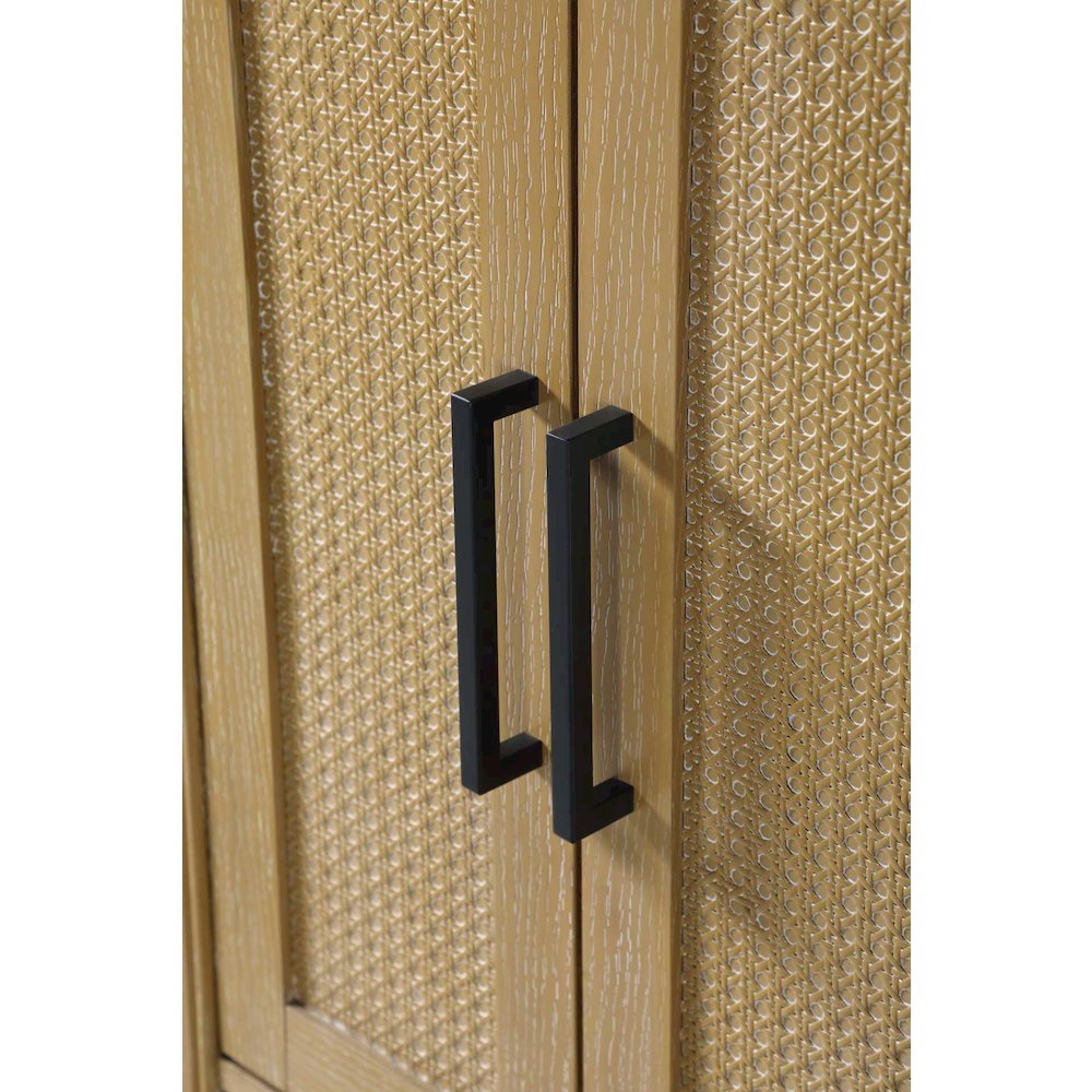 24 Inch Bath Storage Cabinet in Linen Oak. Picture 3