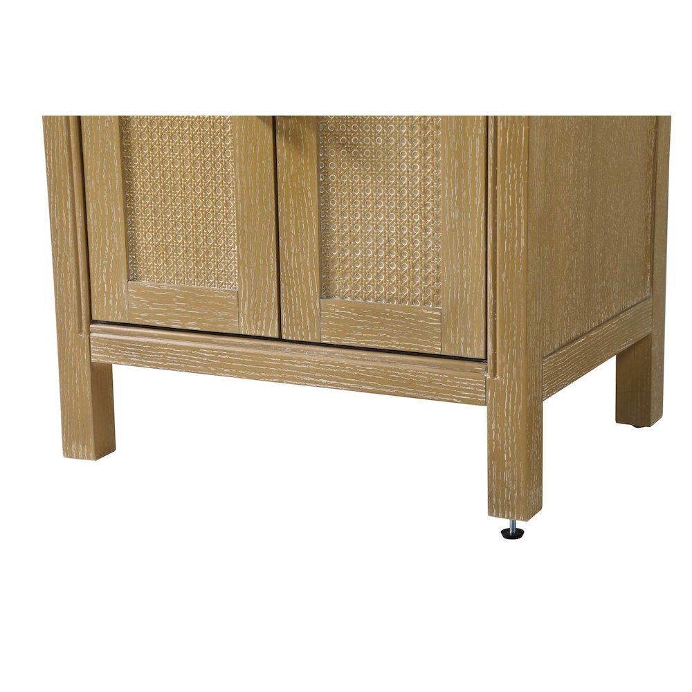 24 Inch Bath Storage Cabinet in Linen Oak. Picture 6