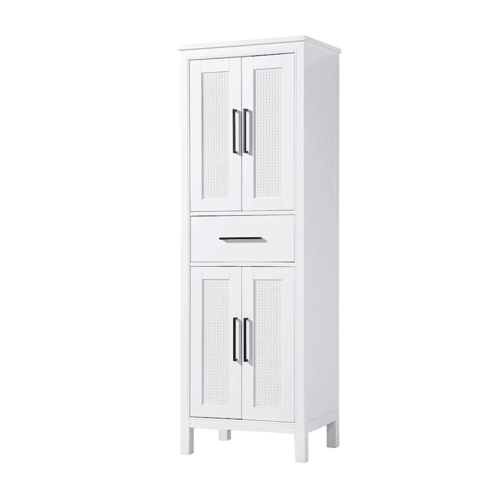 24 Inch Bath Storage Cabinet in White. Picture 1