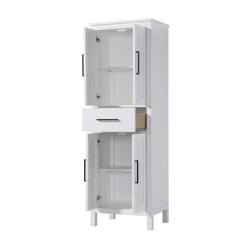 24 Inch Bath Storage Cabinet in White. Picture 2