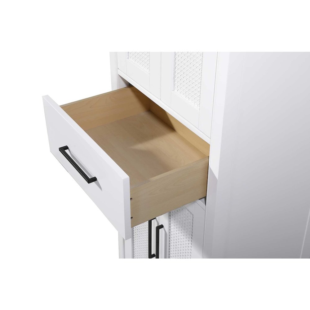 24 Inch Bath Storage Cabinet in White. Picture 3