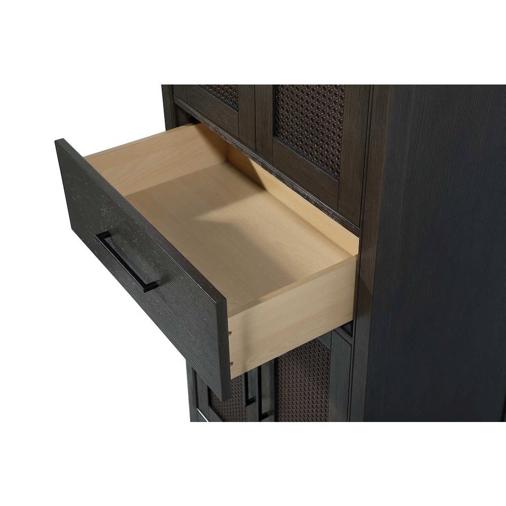 28 Inch Bath Storage Cabinet in Chocolate Oak. Picture 3
