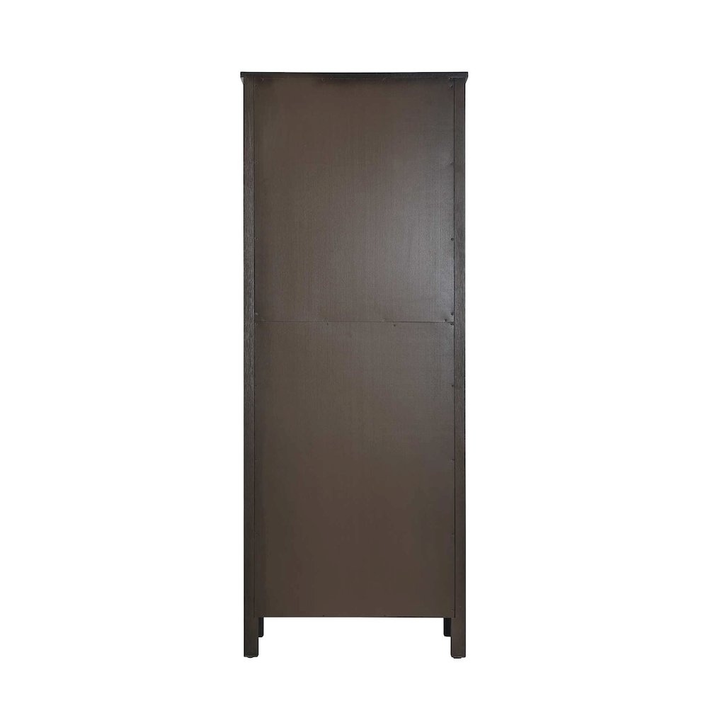 28 Inch Bath Storage Cabinet in Chocolate Oak. Picture 7
