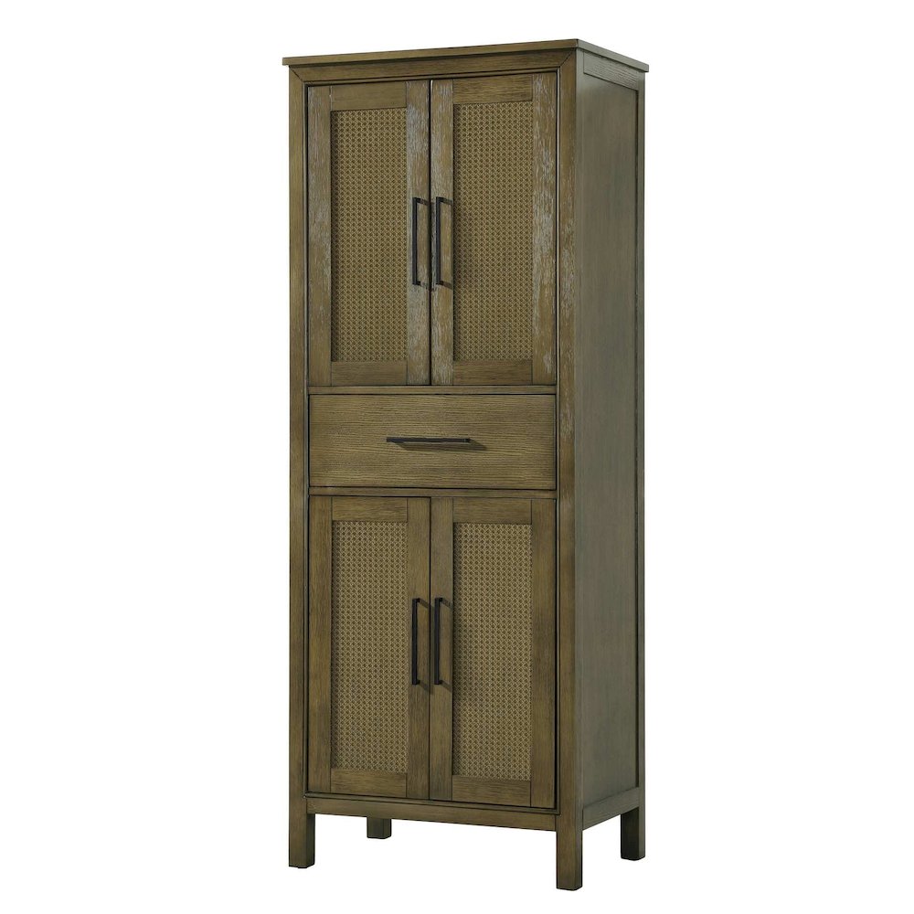 28 Inch Bath Storage Cabinet in Hazel Oak. Picture 1
