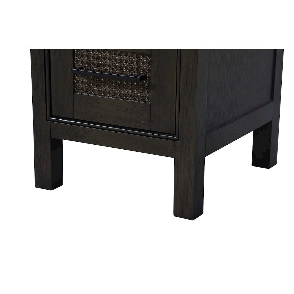 16 Inch Open Shelving Bath Storage Cabinet in Chocolate Oak. Picture 5