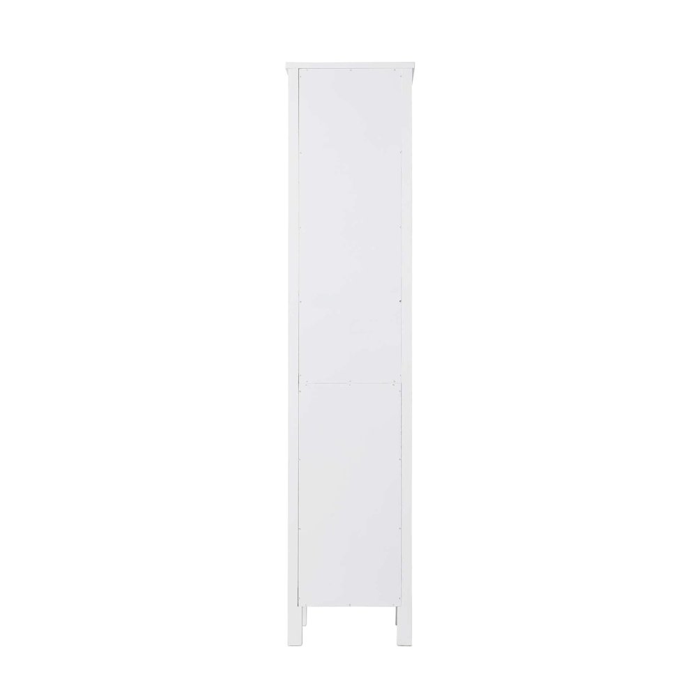 16 Inch Open Shelving Bath Storage Cabinet in White. Picture 6