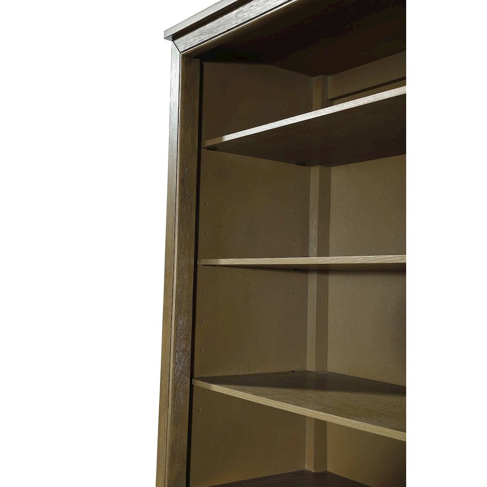 20 Inch Open Shelving Bath Storage Cabinet in Hazel Oak. Picture 4