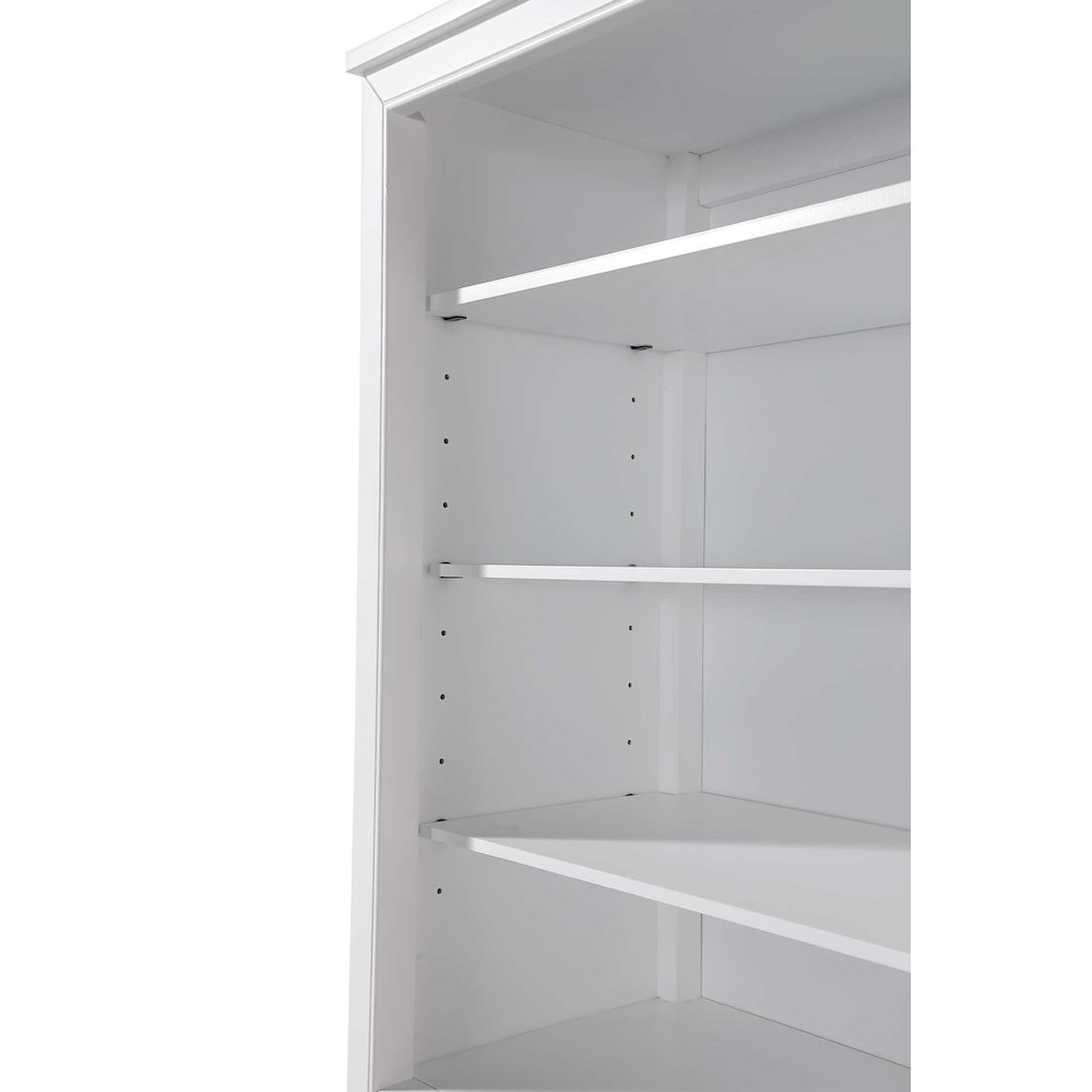 20 Inch Open Shelving Bath Storage Cabinet in White. Picture 4
