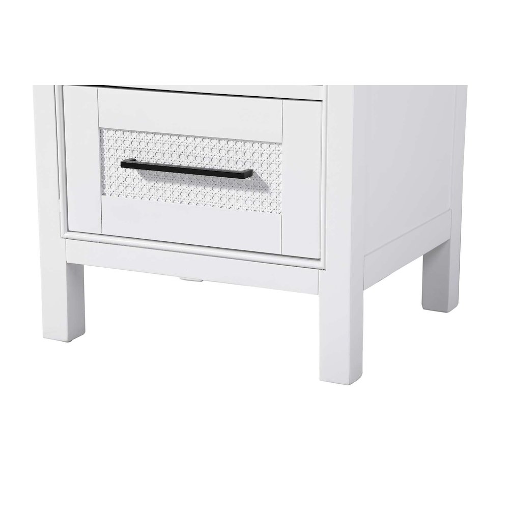 20 Inch Open Shelving Bath Storage Cabinet in White. Picture 5