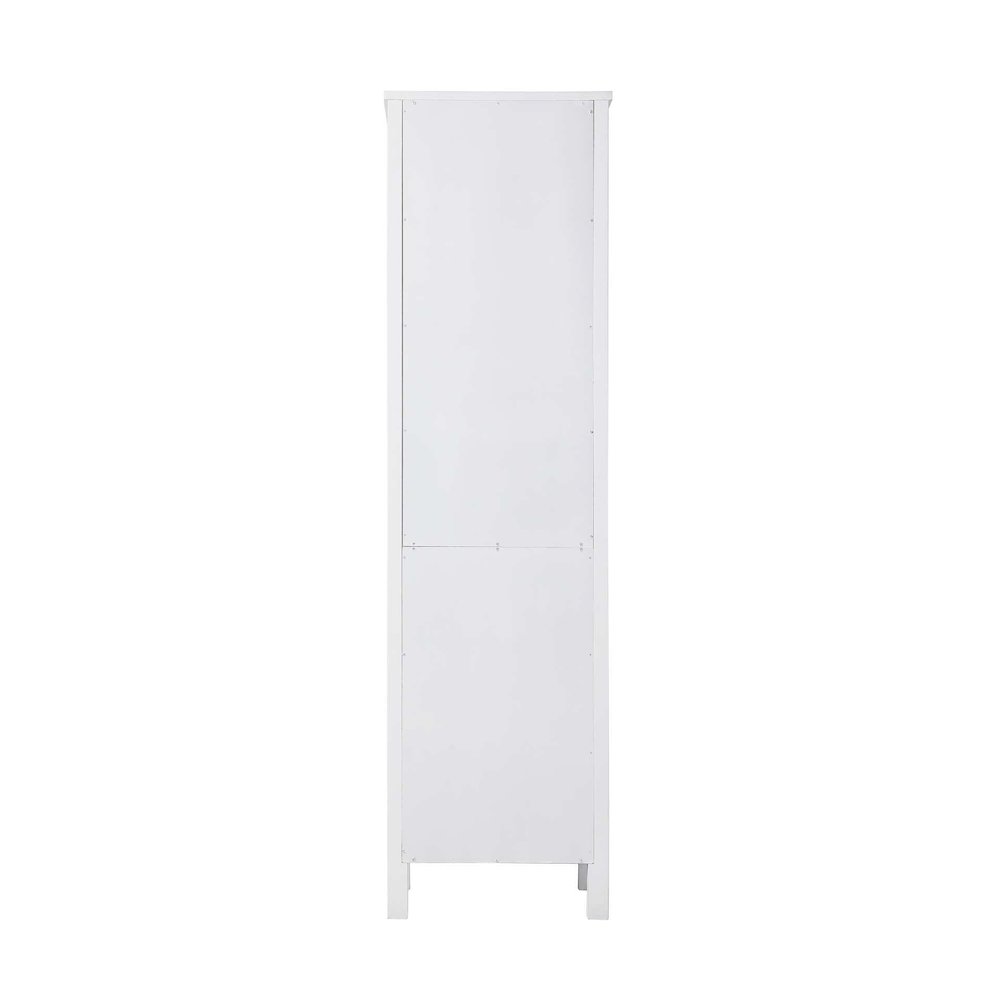 20 Inch Open Shelving Bath Storage Cabinet in White. Picture 6