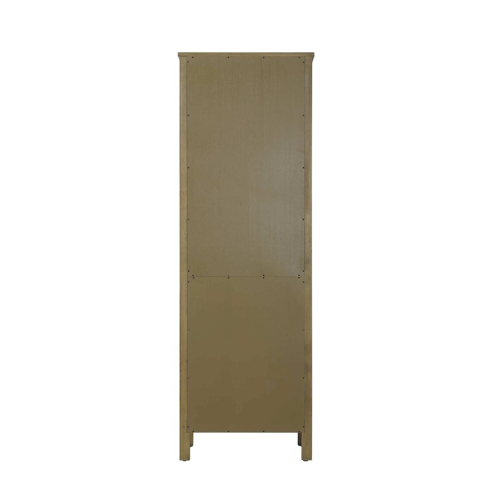 24 Inch Open Shelving Bath Storage Cabinet in Hazel Oak. Picture 6
