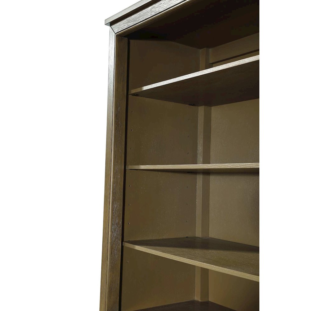 28 Inch Open Shelving Bath Storage Cabinet in Hazel Oak. Picture 4