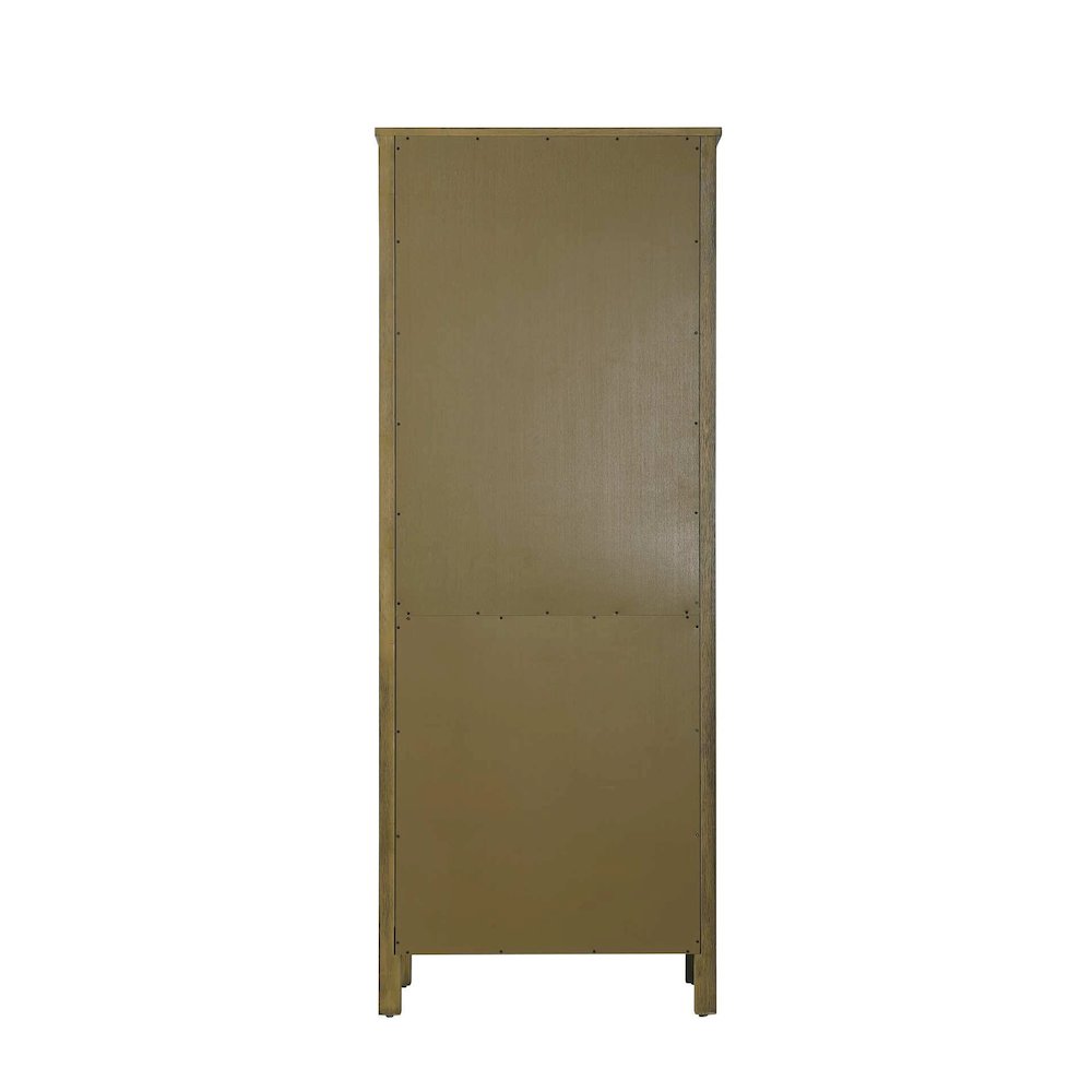 28 Inch Open Shelving Bath Storage Cabinet in Hazel Oak. Picture 6