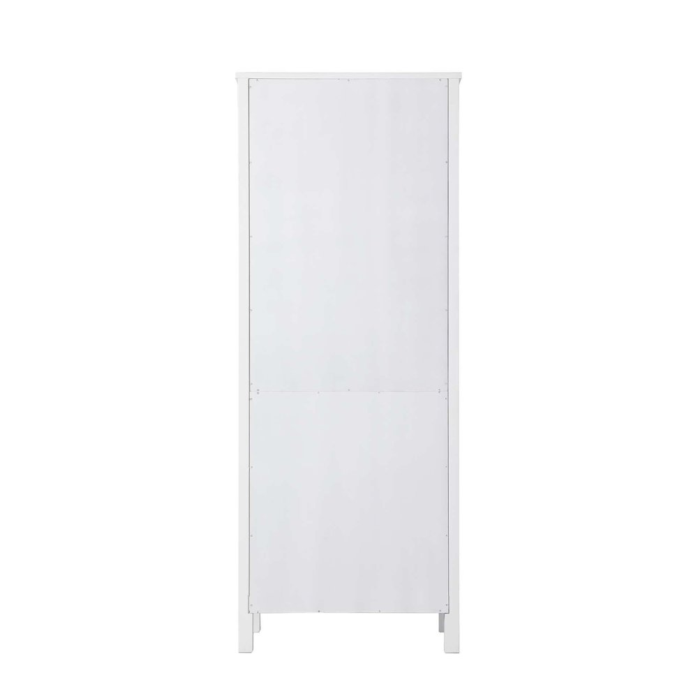 28 Inch Open Shelving Bath Storage Cabinet in White. Picture 6