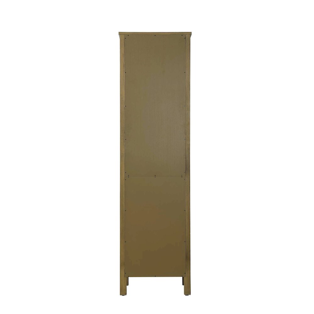 20 Inch Bath Storage Glass Cabinet in Hazel Oak. Picture 7