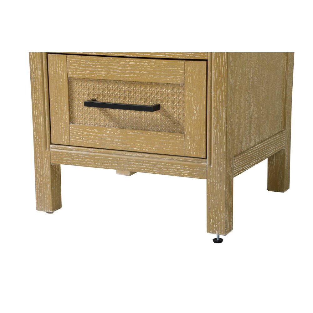 20 Inch Bath Storage Glass Cabinet in Linen Oak. Picture 6