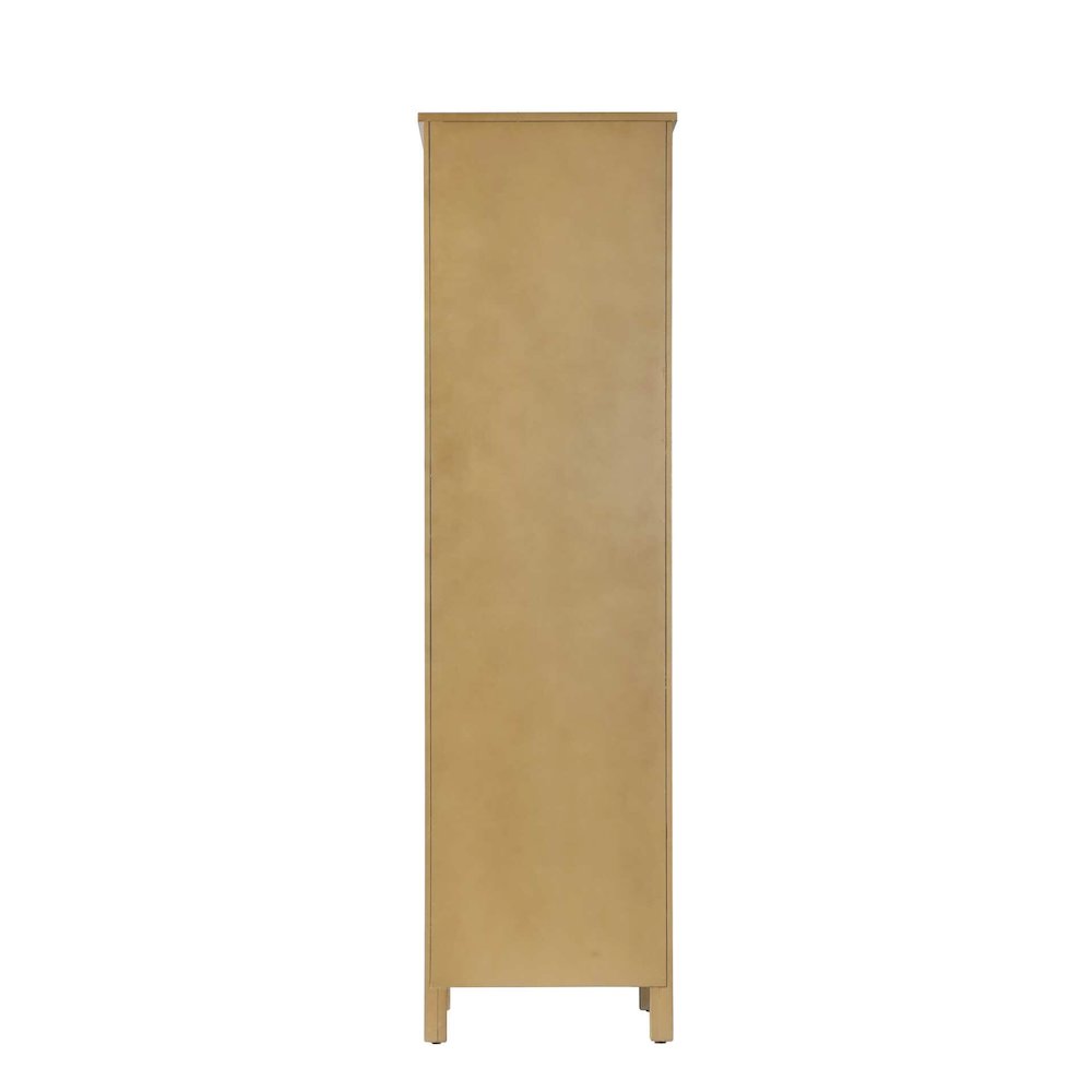 20 Inch Bath Storage Glass Cabinet in Linen Oak. Picture 7