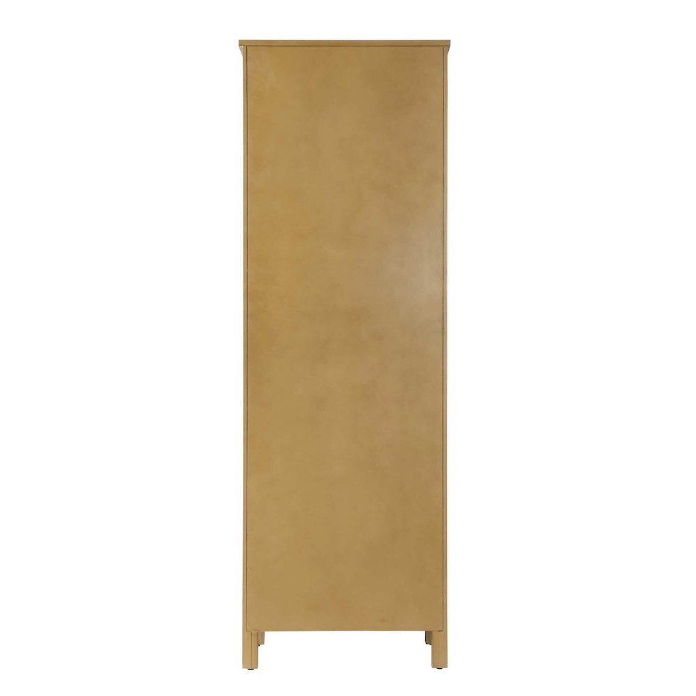 24 Inch Bath Storage Glass Cabinet in Linen Oak. Picture 7