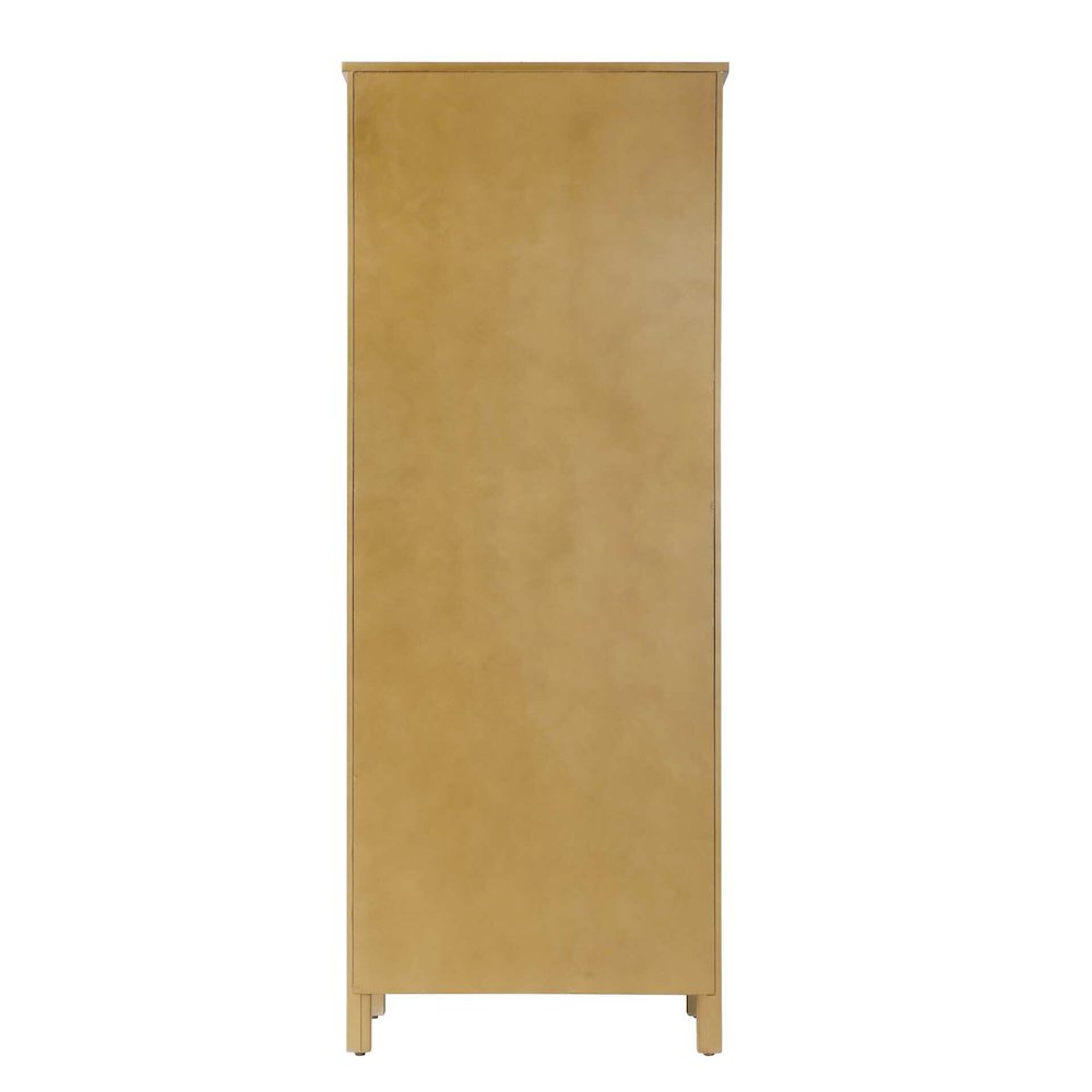 28 Inch Bath Storage Glass Cabinet in Linen Oak. Picture 7